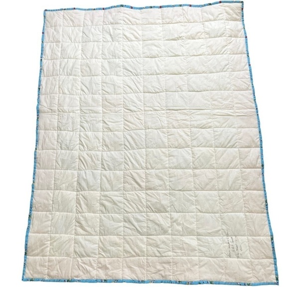 VTG handmade ABC 123 block baby quilt - Picture 6 of 10